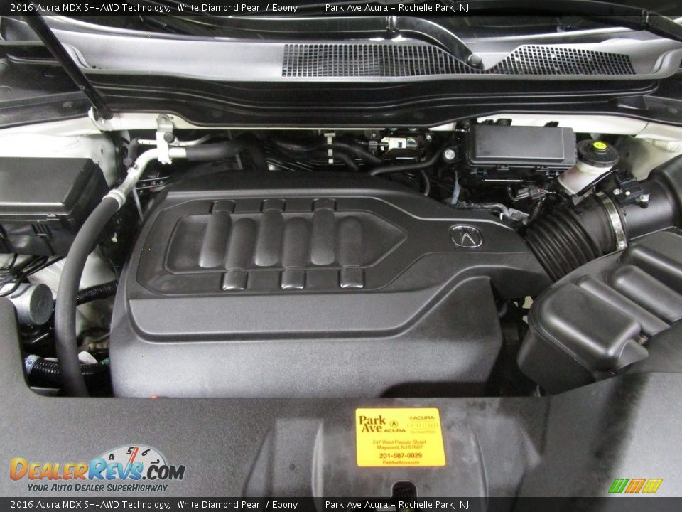 2016 Acura MDX SH-AWD Technology White Diamond Pearl / Ebony Photo #33