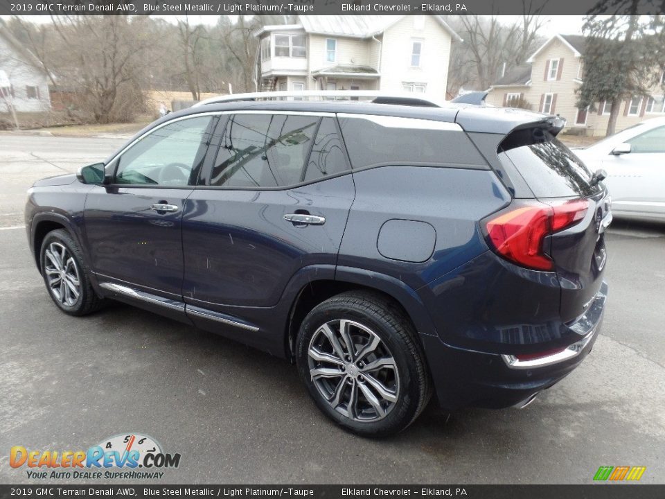 2019 GMC Terrain Denali AWD Blue Steel Metallic / Light Platinum/­Taupe Photo #6