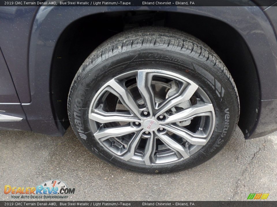 2019 GMC Terrain Denali AWD Blue Steel Metallic / Light Platinum/­Taupe Photo #11