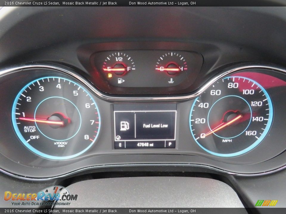 2016 Chevrolet Cruze LS Sedan Mosaic Black Metallic / Jet Black Photo #19