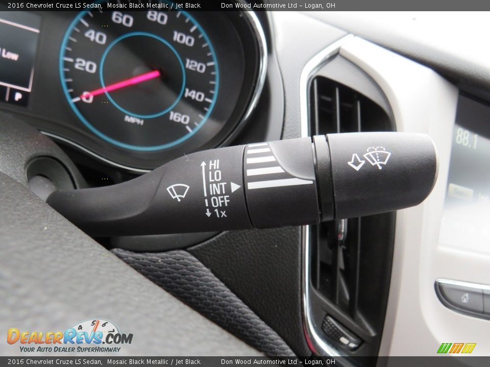 2016 Chevrolet Cruze LS Sedan Mosaic Black Metallic / Jet Black Photo #22