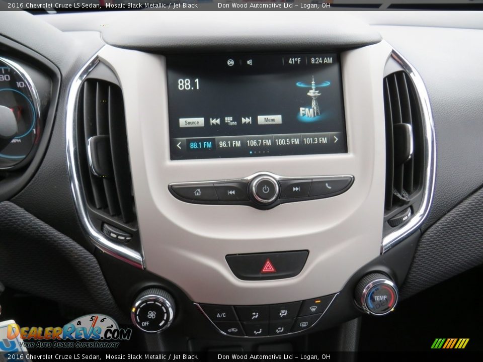 2016 Chevrolet Cruze LS Sedan Mosaic Black Metallic / Jet Black Photo #23