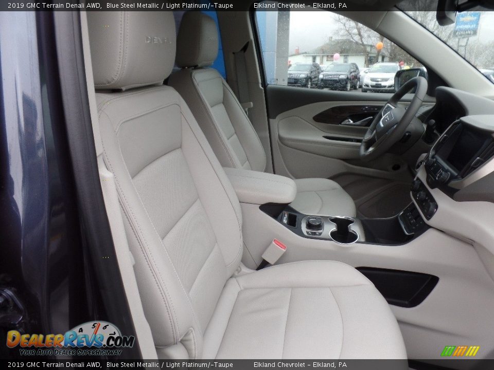 2019 GMC Terrain Denali AWD Blue Steel Metallic / Light Platinum/­Taupe Photo #19