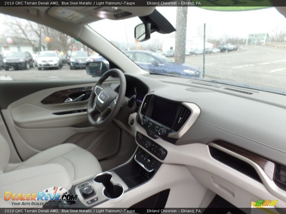 2019 GMC Terrain Denali AWD Blue Steel Metallic / Light Platinum/­Taupe Photo #21