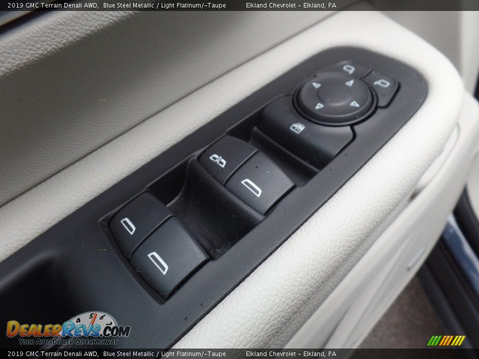 2019 GMC Terrain Denali AWD Blue Steel Metallic / Light Platinum/­Taupe Photo #22