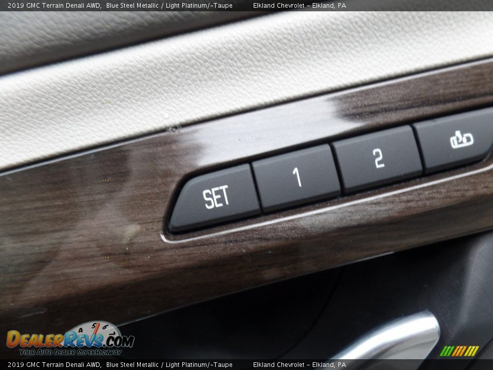 2019 GMC Terrain Denali AWD Blue Steel Metallic / Light Platinum/­Taupe Photo #23