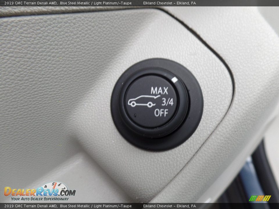 2019 GMC Terrain Denali AWD Blue Steel Metallic / Light Platinum/­Taupe Photo #26