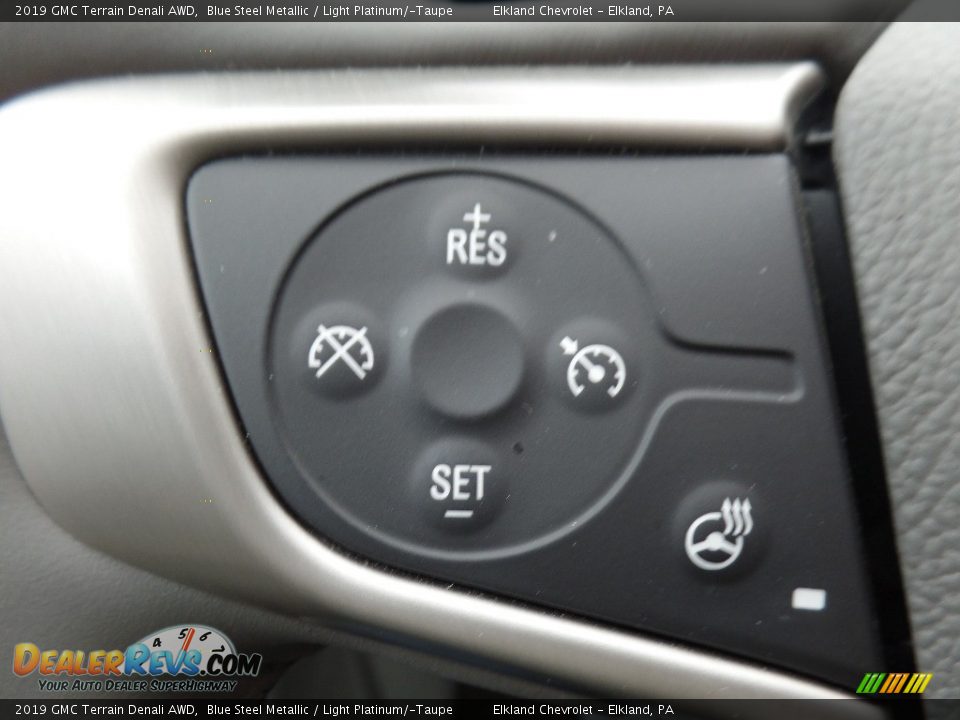 2019 GMC Terrain Denali AWD Blue Steel Metallic / Light Platinum/­Taupe Photo #28