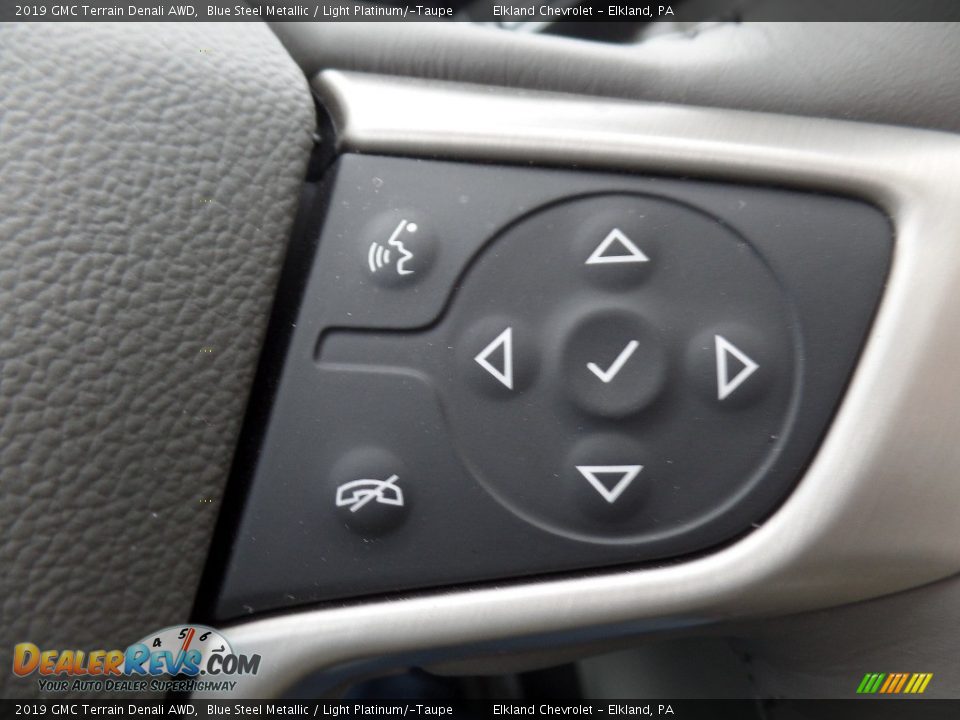 2019 GMC Terrain Denali AWD Blue Steel Metallic / Light Platinum/­Taupe Photo #29
