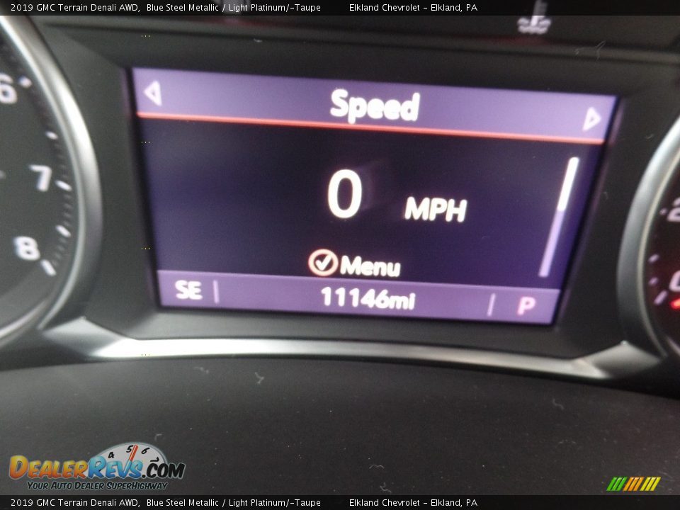2019 GMC Terrain Denali AWD Blue Steel Metallic / Light Platinum/­Taupe Photo #30