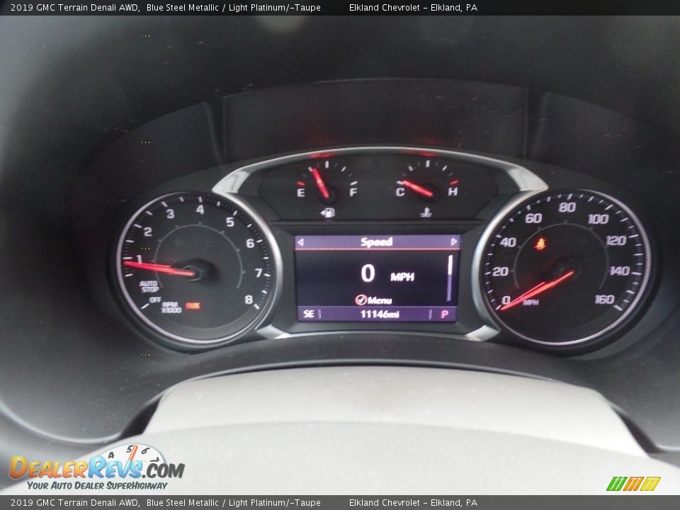 2019 GMC Terrain Denali AWD Blue Steel Metallic / Light Platinum/­Taupe Photo #31
