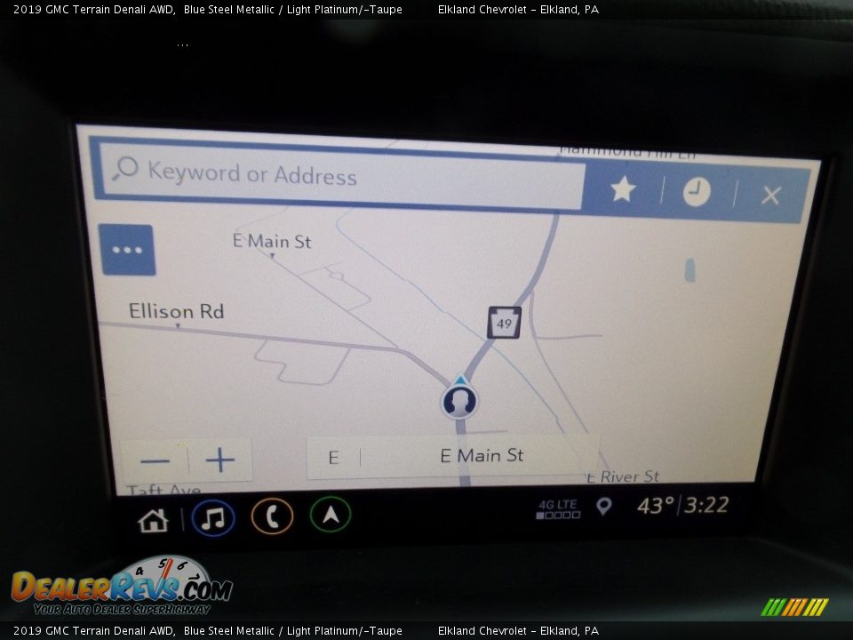 2019 GMC Terrain Denali AWD Blue Steel Metallic / Light Platinum/­Taupe Photo #33