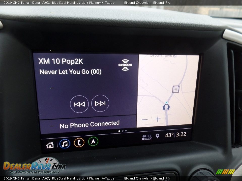 2019 GMC Terrain Denali AWD Blue Steel Metallic / Light Platinum/­Taupe Photo #34