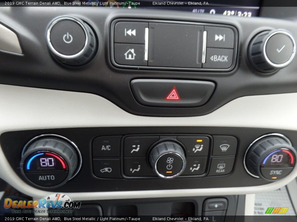 2019 GMC Terrain Denali AWD Blue Steel Metallic / Light Platinum/­Taupe Photo #36