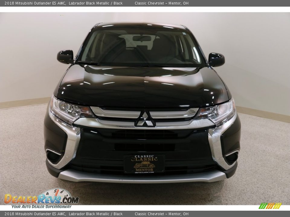 2018 Mitsubishi Outlander ES AWC Labrador Black Metallic / Black Photo #2