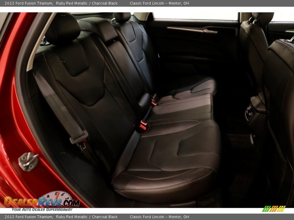 2013 Ford Fusion Titanium Ruby Red Metallic / Charcoal Black Photo #19