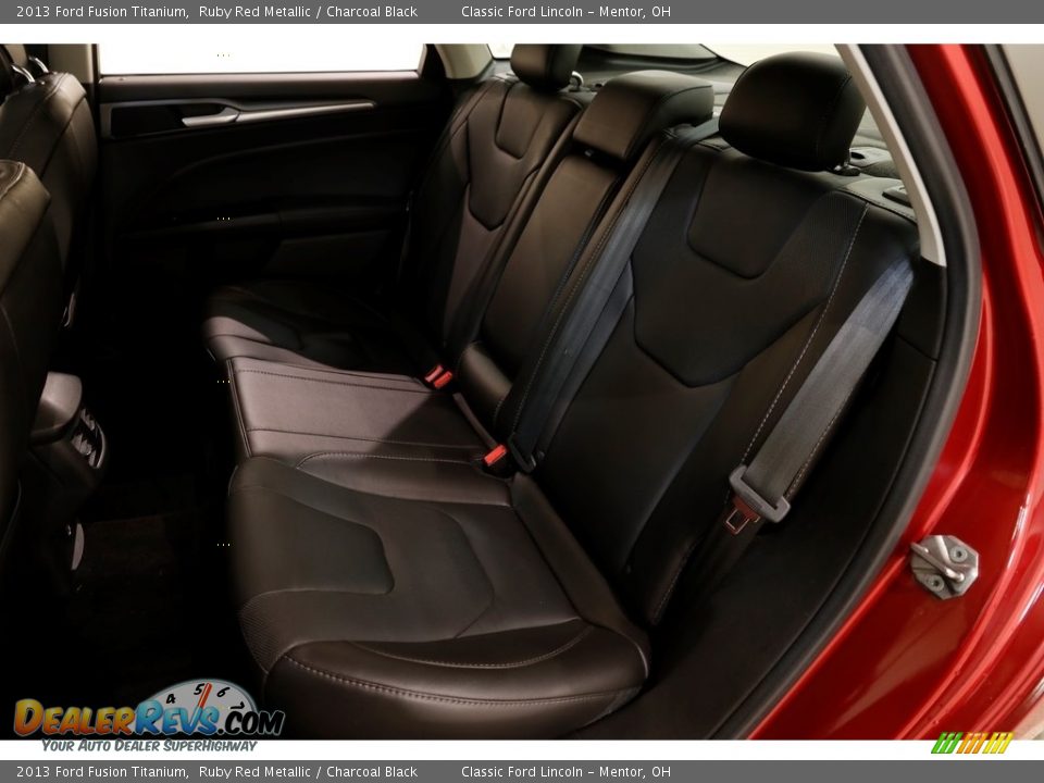 2013 Ford Fusion Titanium Ruby Red Metallic / Charcoal Black Photo #20