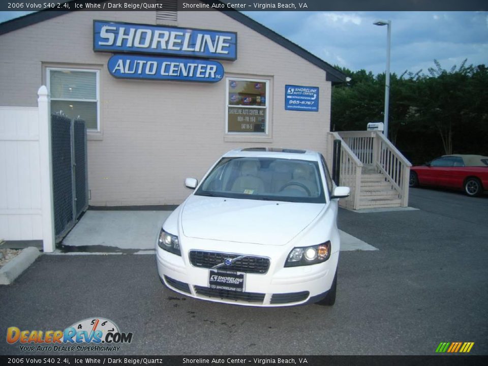 2006 Volvo S40 2.4i Ice White / Dark Beige/Quartz Photo #1