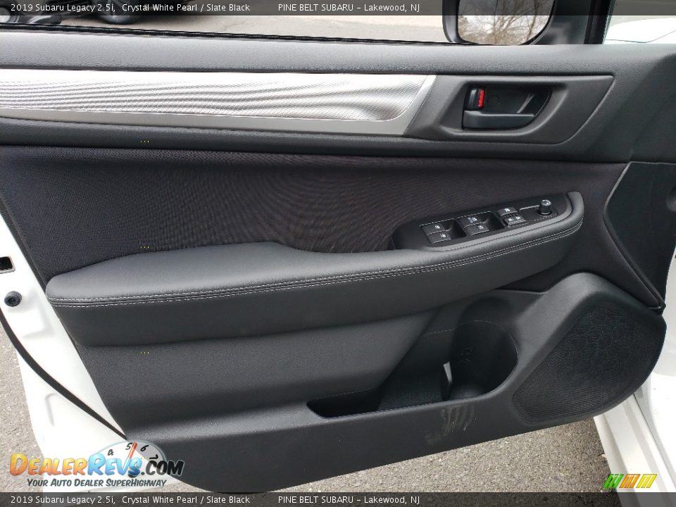 2019 Subaru Legacy 2.5i Crystal White Pearl / Slate Black Photo #7