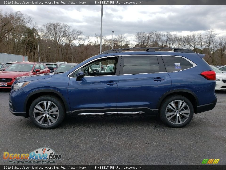 2019 Subaru Ascent Limited Abyss Blue Pearl / Warm Ivory Photo #3