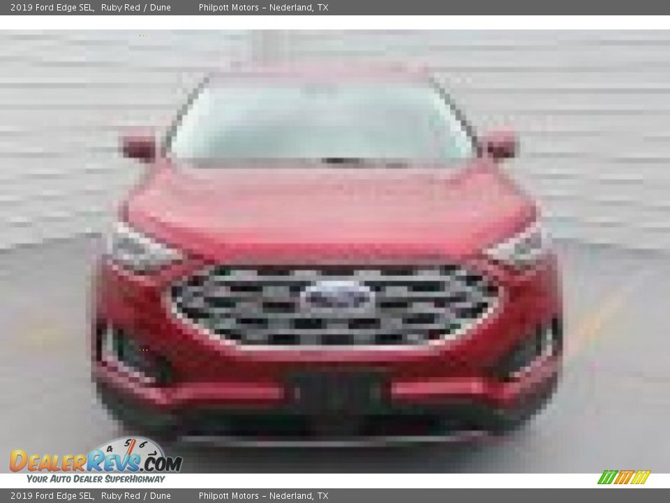 2019 Ford Edge SEL Ruby Red / Dune Photo #3