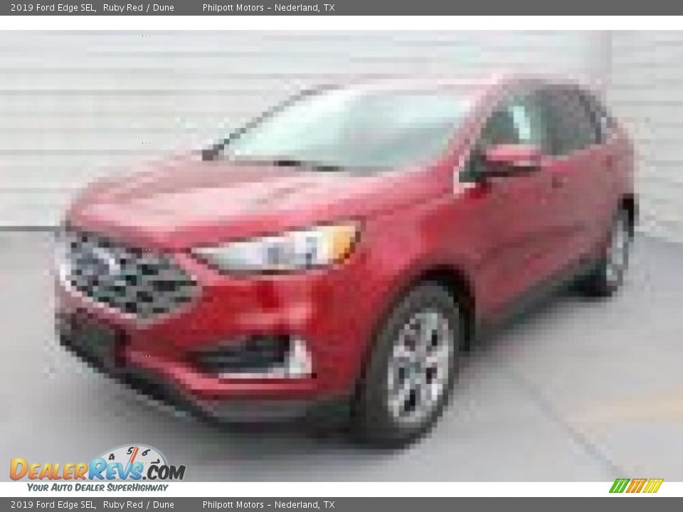 2019 Ford Edge SEL Ruby Red / Dune Photo #4