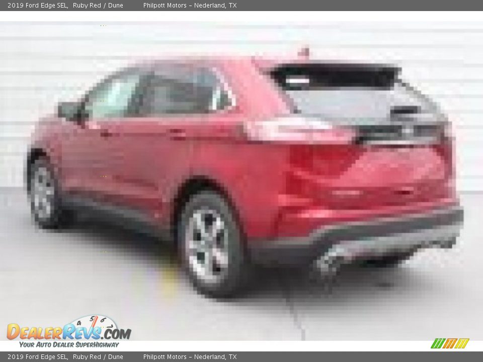 2019 Ford Edge SEL Ruby Red / Dune Photo #6