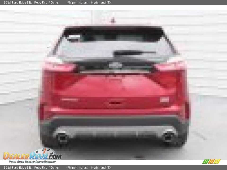 2019 Ford Edge SEL Ruby Red / Dune Photo #7
