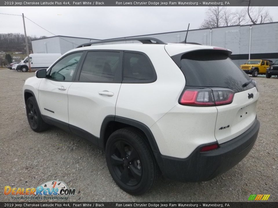 2019 Jeep Cherokee Latitude Plus 4x4 Pearl White / Black Photo #3