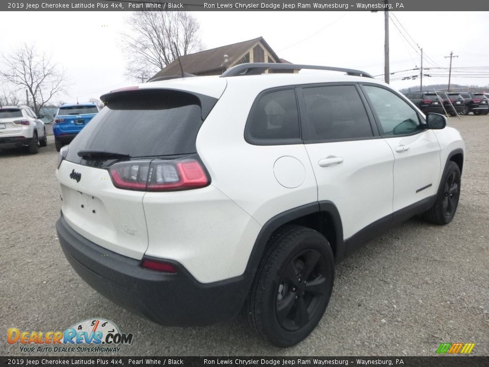 2019 Jeep Cherokee Latitude Plus 4x4 Pearl White / Black Photo #5