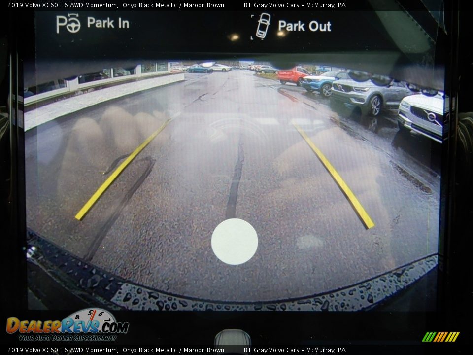 2019 Volvo XC60 T6 AWD Momentum Onyx Black Metallic / Maroon Brown Photo #14