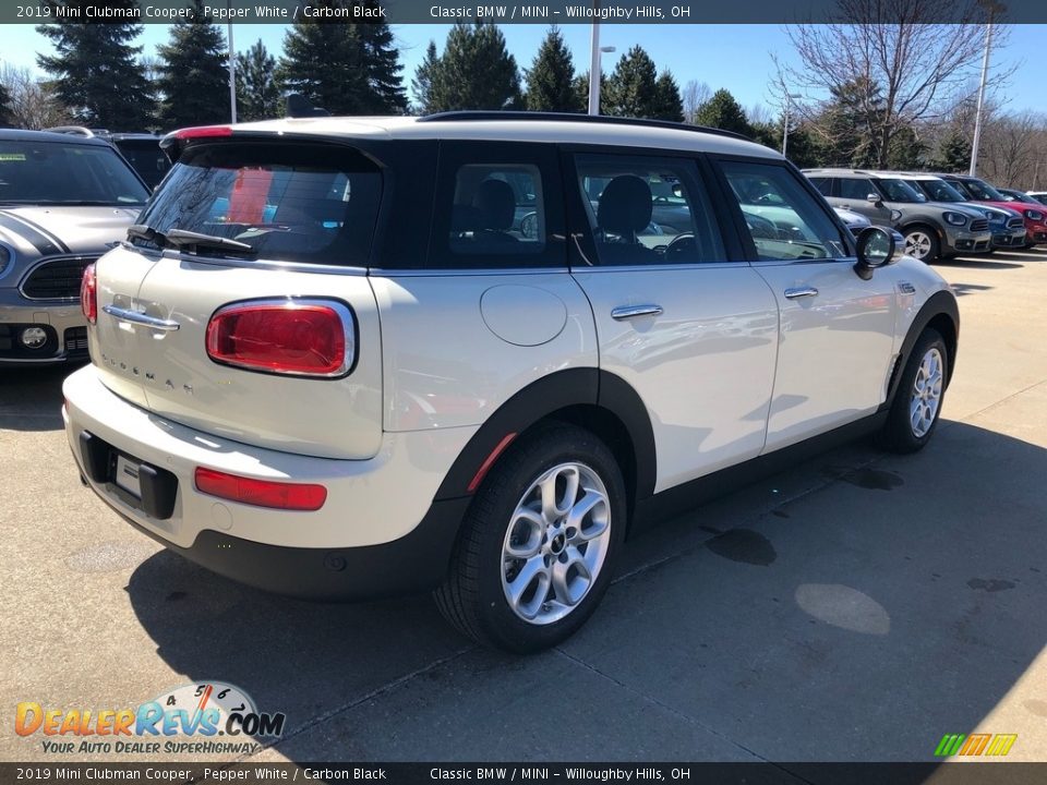 2019 Mini Clubman Cooper Pepper White / Carbon Black Photo #2