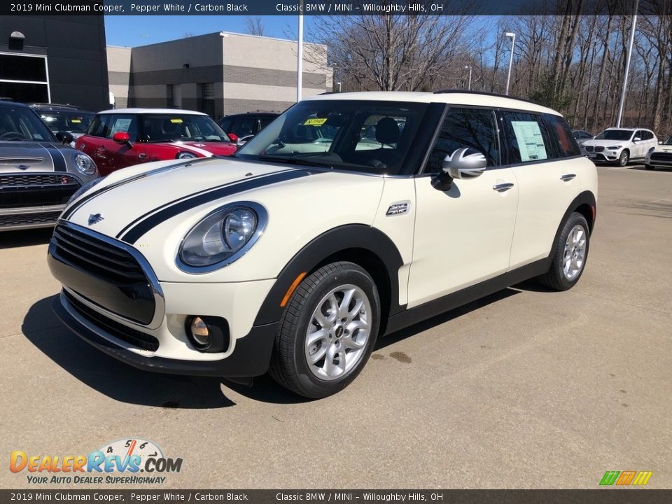 2019 Mini Clubman Cooper Pepper White / Carbon Black Photo #4