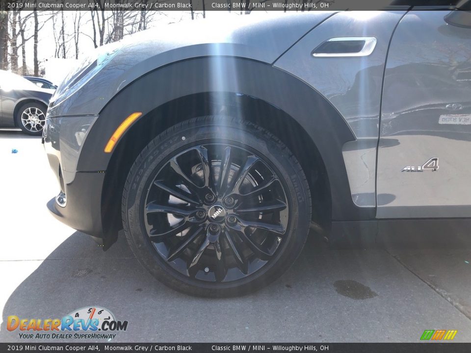 2019 Mini Clubman Cooper All4 Moonwalk Grey / Carbon Black Photo #9