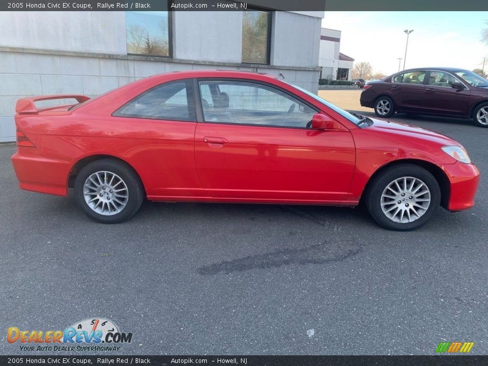 2005 Honda Civic EX Coupe Rallye Red / Black Photo #5