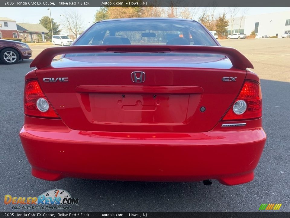 2005 Honda Civic EX Coupe Rallye Red / Black Photo #7