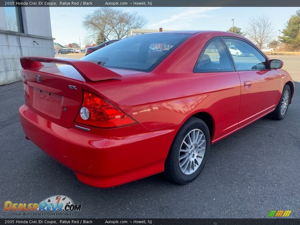 2005 Honda Civic EX Coupe Rallye Red / Black Photo #8