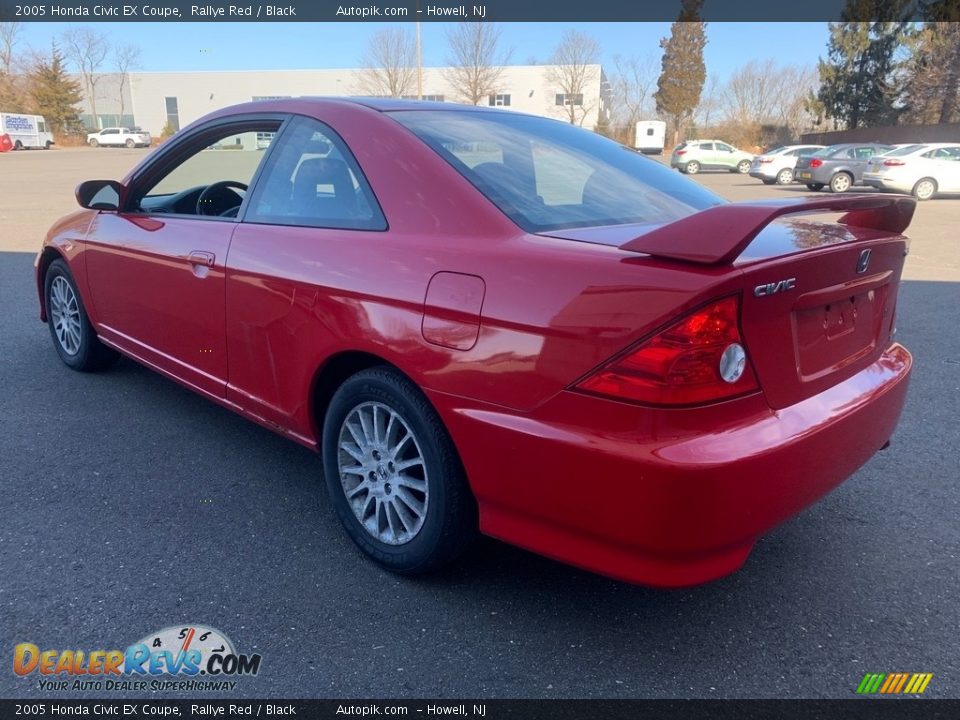 2005 Honda Civic EX Coupe Rallye Red / Black Photo #10