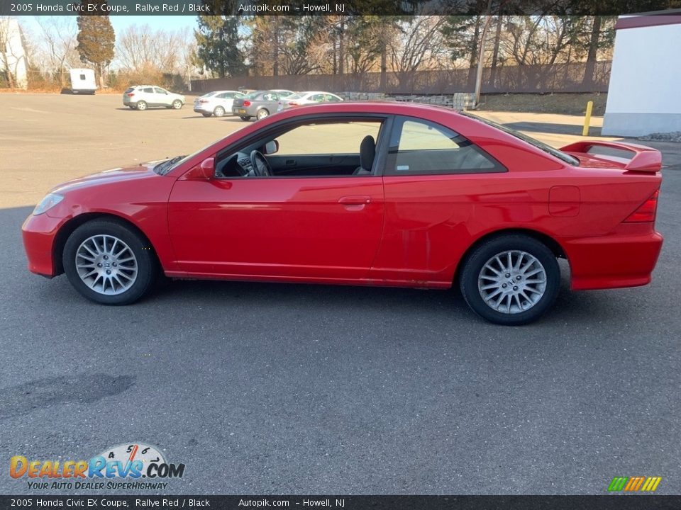 2005 Honda Civic EX Coupe Rallye Red / Black Photo #11