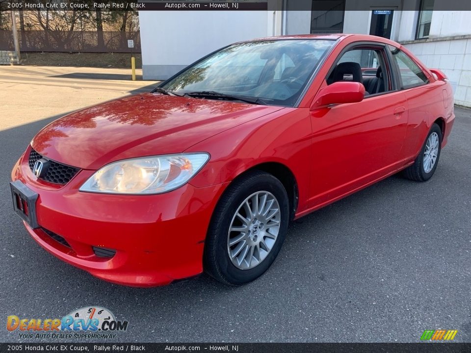 2005 Honda Civic EX Coupe Rallye Red / Black Photo #12