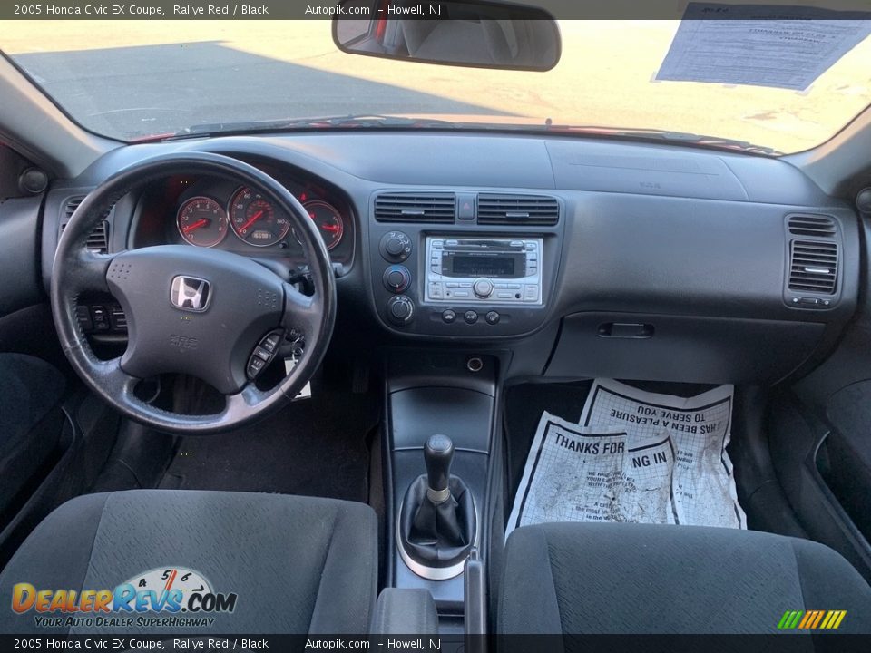 2005 Honda Civic EX Coupe Rallye Red / Black Photo #14