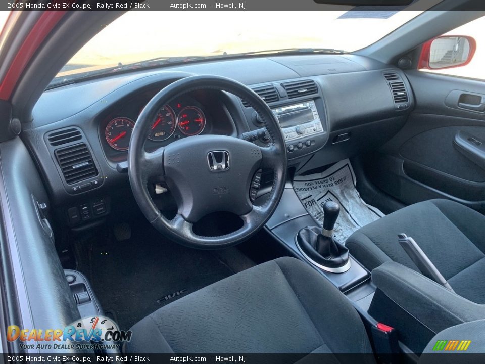 2005 Honda Civic EX Coupe Rallye Red / Black Photo #15