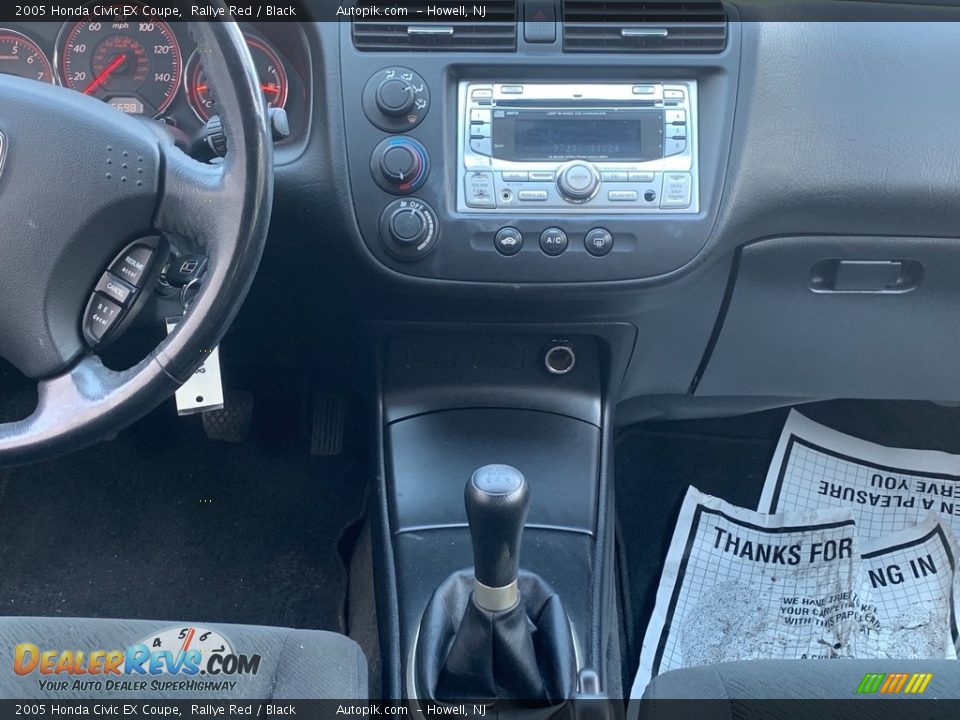 2005 Honda Civic EX Coupe Rallye Red / Black Photo #16