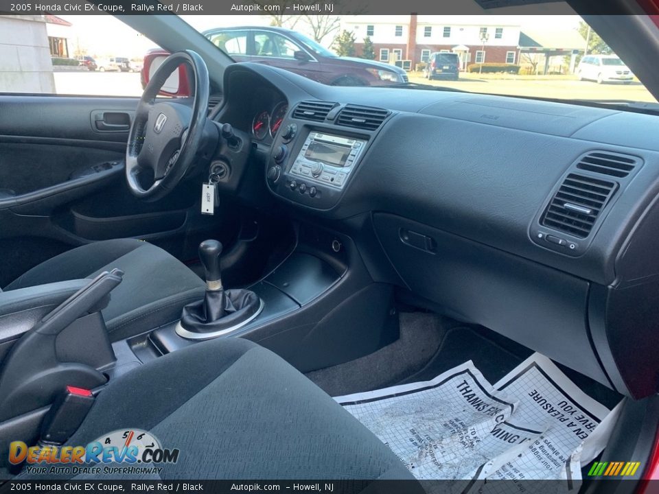 2005 Honda Civic EX Coupe Rallye Red / Black Photo #17