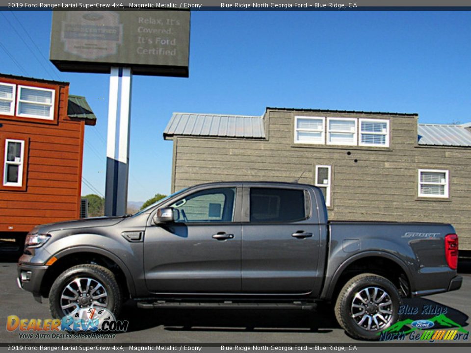 2019 Ford Ranger Lariat SuperCrew 4x4 Magnetic Metallic / Ebony Photo #2
