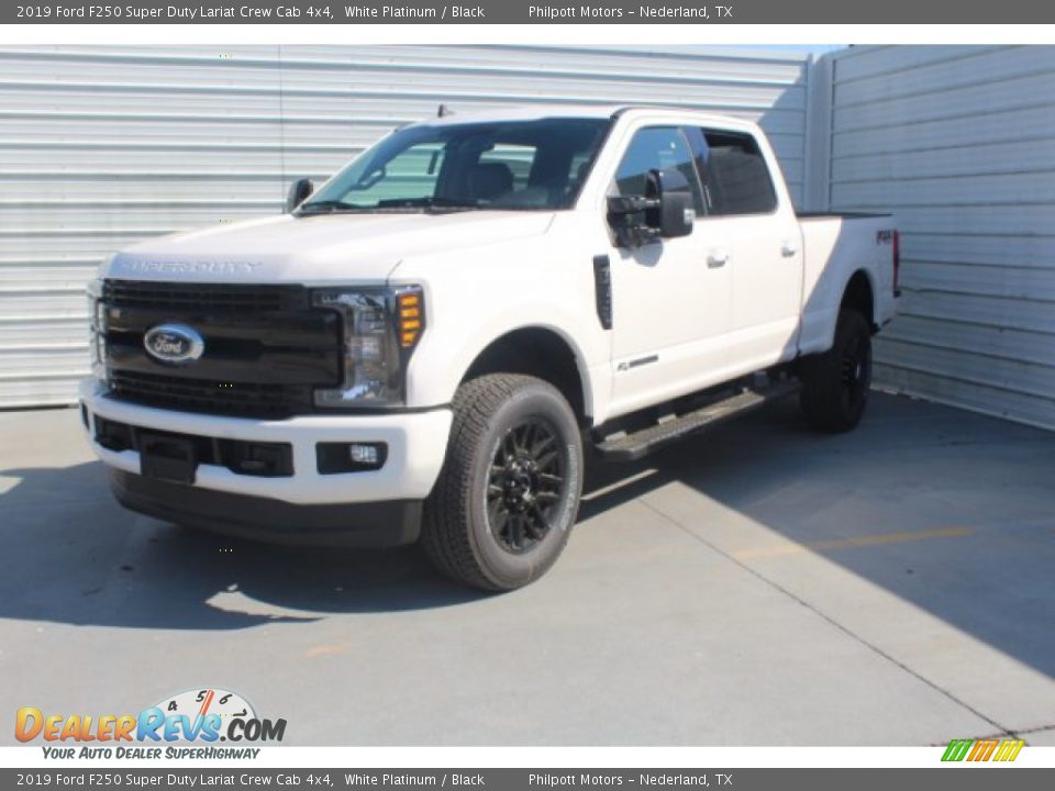 2019 Ford F250 Super Duty Lariat Crew Cab 4x4 White Platinum / Black Photo #4