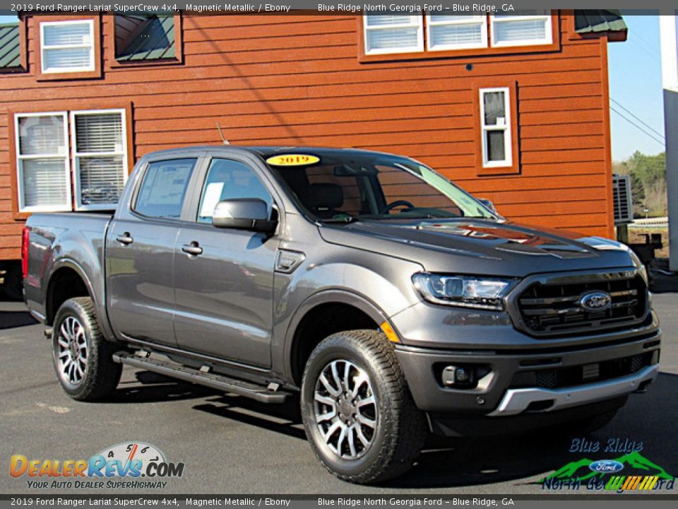 2019 Ford Ranger Lariat SuperCrew 4x4 Magnetic Metallic / Ebony Photo #7