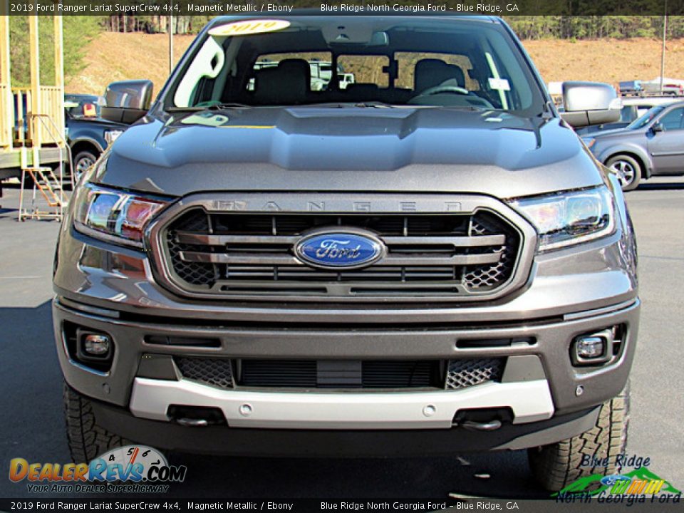 2019 Ford Ranger Lariat SuperCrew 4x4 Magnetic Metallic / Ebony Photo #8