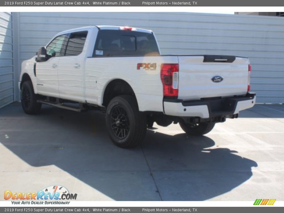 2019 Ford F250 Super Duty Lariat Crew Cab 4x4 White Platinum / Black Photo #6