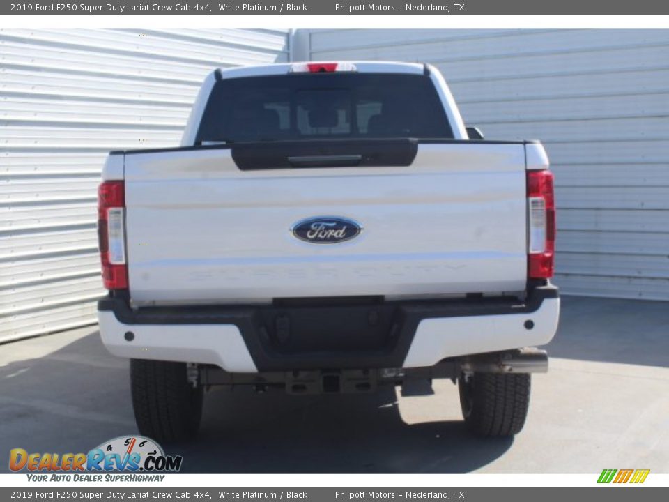2019 Ford F250 Super Duty Lariat Crew Cab 4x4 White Platinum / Black Photo #7